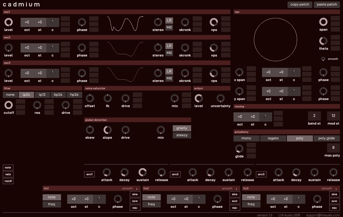 cadmium 1.0 user interface